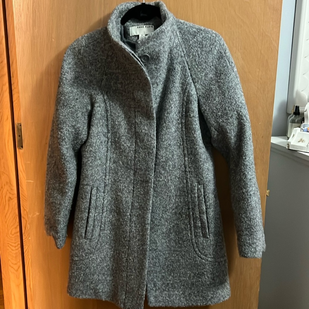 Anne Klein Gray Wool Coat 🧥S